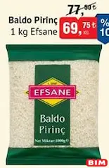 EFSANE BALDO PİRİNÇ 1 KG